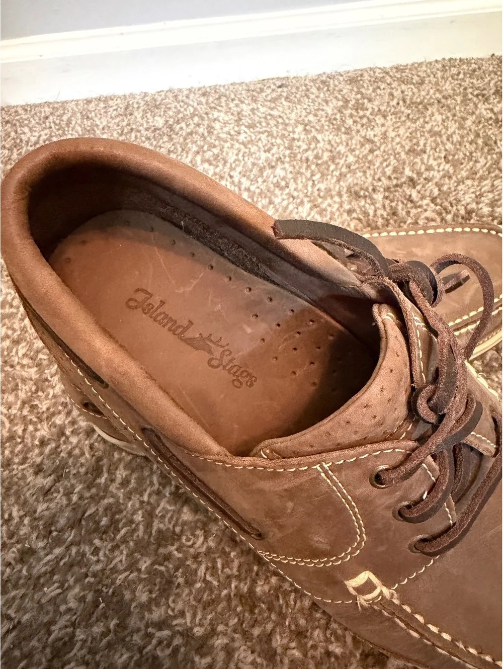 New Island Stag Helm Boat Shoes Men’s 8